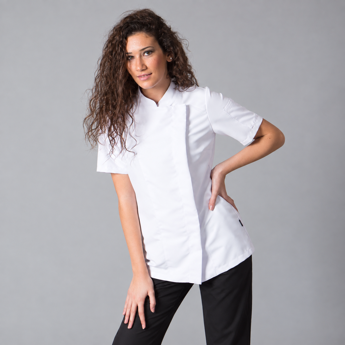 CHAQUETA COCINA MUJER PAZ M/C