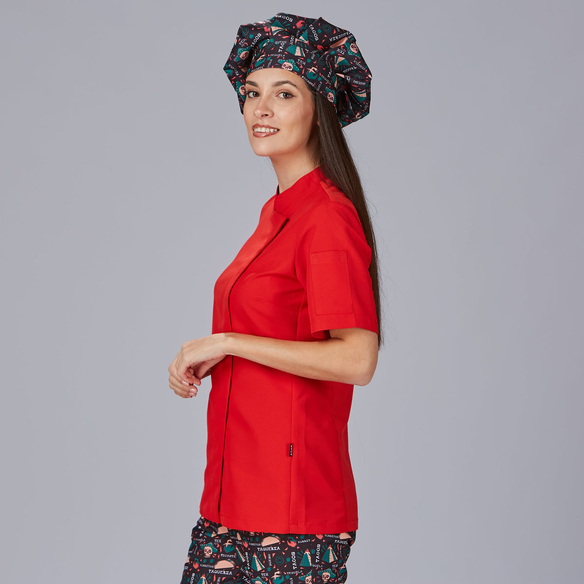 CHAQUETA COCINA MUJER PAZ M/C
