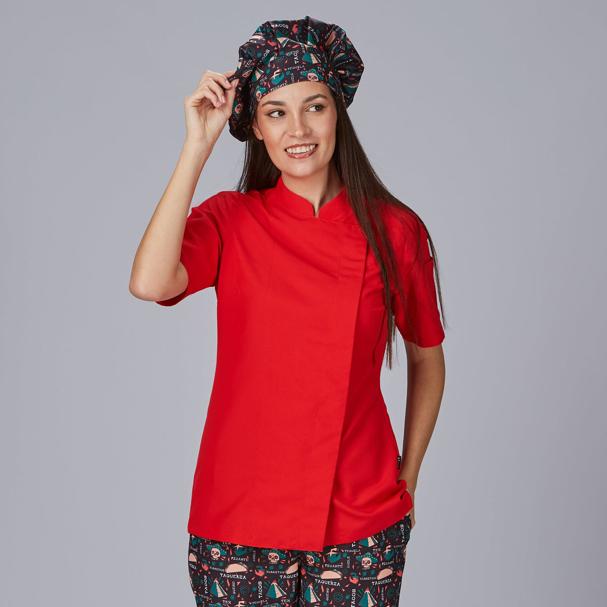CHAQUETA COCINA MUJER PAZ M/C