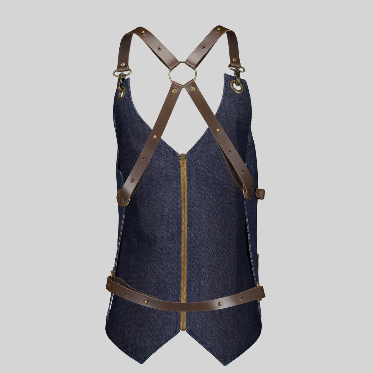 CHALECO UNISEX VAQUERO Y PIEL KURUME - Gary's