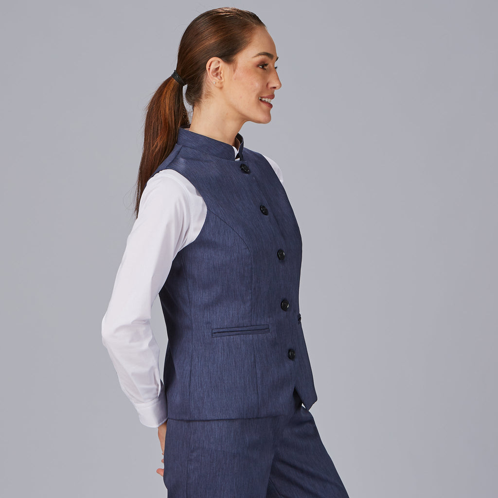 CHALECO MUJER CUELLO MAO LUJAN - Gary's