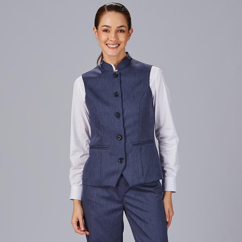 CHALECO MUJER CUELLO MAO LUJAN - Gary's