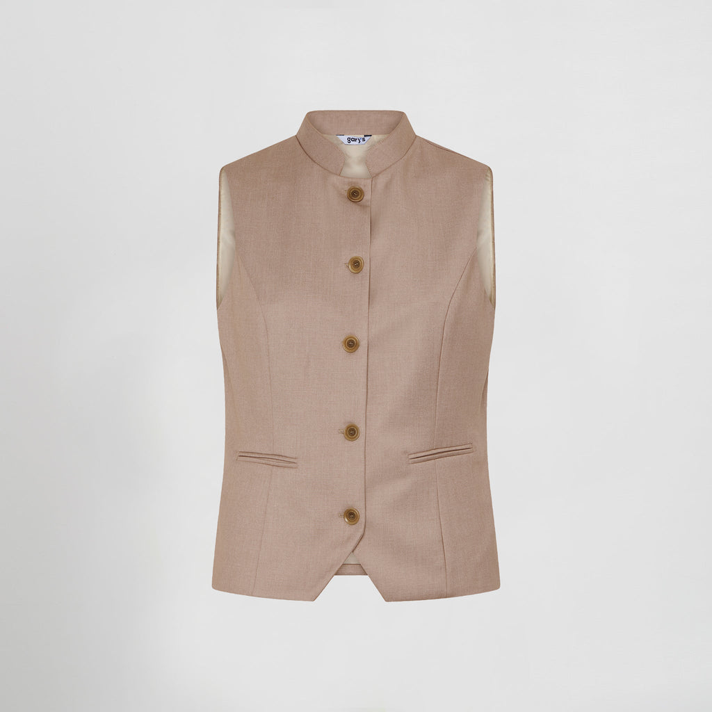 CHALECO MUJER CUELLO MAO LUJAN - Gary's