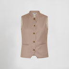 CHALECO MUJER CUELLO MAO LUJAN - Gary's