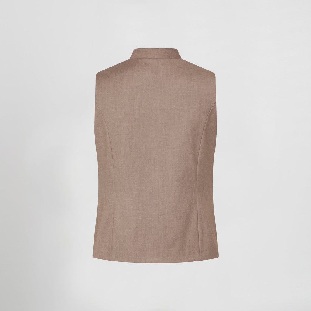 CHALECO MUJER CUELLO MAO LUJAN - Gary's