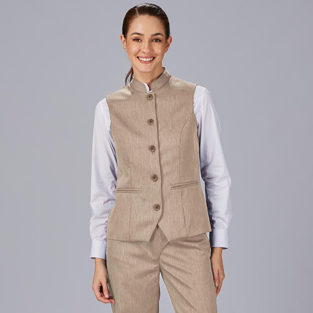 CHALECO MUJER CUELLO MAO LUJAN - Gary's