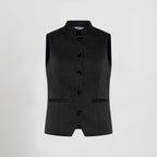 CHALECO MUJER CUELLO MAO CARRASCO - Gary's