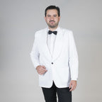 CHAQUETILLA SMOKING 1 BOTON BLANCA - Gary's