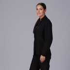 CHAQUETA MUJER MAO NEGRA BOTON DORADO - Gary's