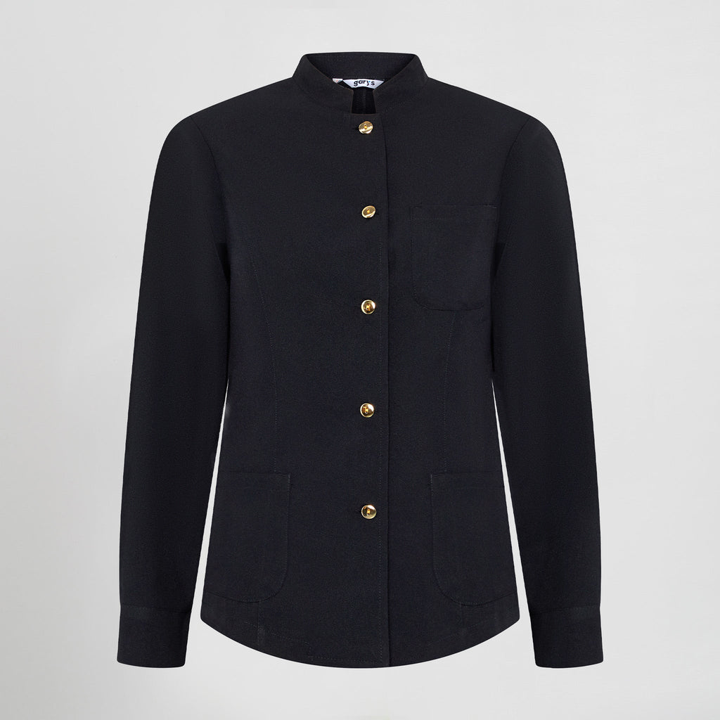 CHAQUETA MUJER MAO NEGRA BOTON DORADO - Gary's