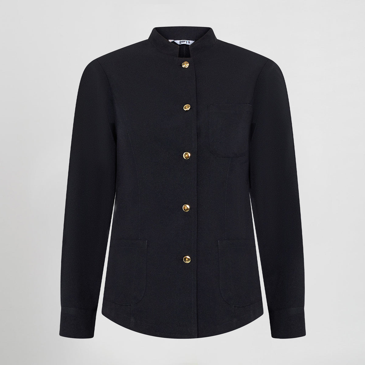 CHAQUETA MUJER MAO NEGRA BOTON DORADO - Gary's