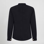 CHAQUETA MUJER MAO NEGRA BOTON DORADO - Gary's