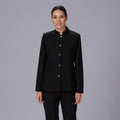 CHAQUETA MUJER MAO NEGRA BOTON DORADO - Gary's