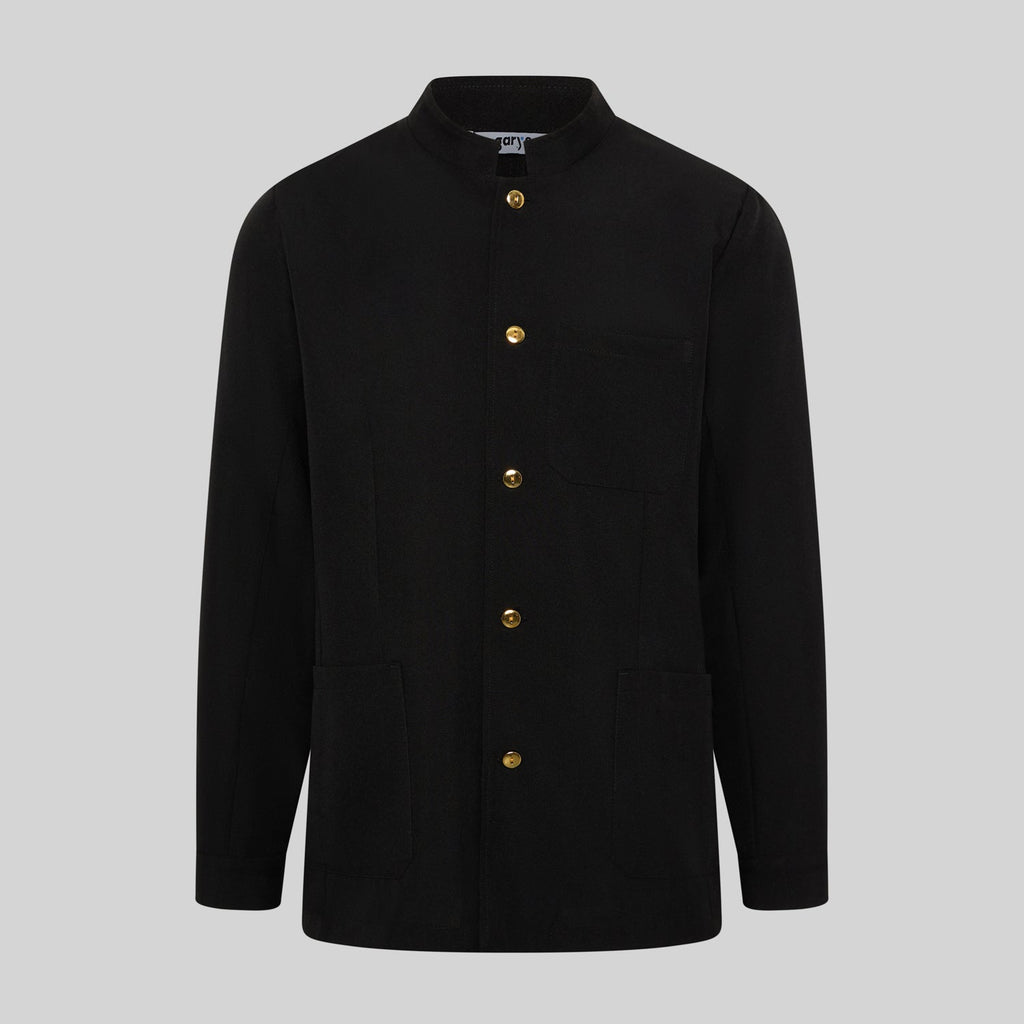 CHAQUETA HOMBRE MAO NEGRA BOTON DORADO - Gary's