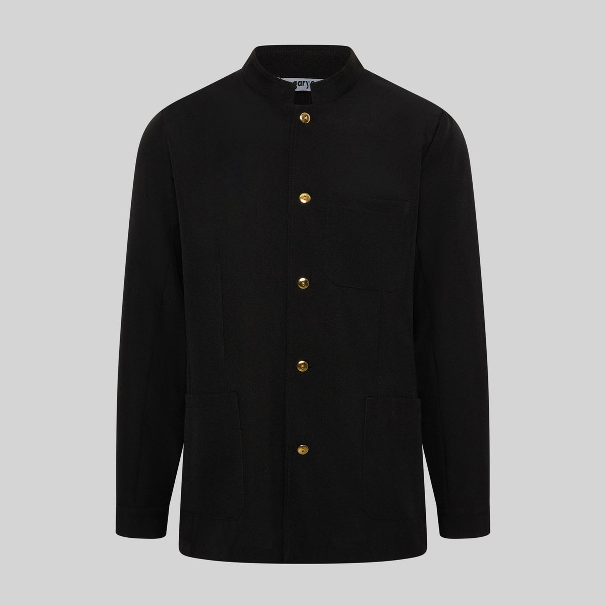 CHAQUETA HOMBRE MAO NEGRA BOTON DORADO - Gary's