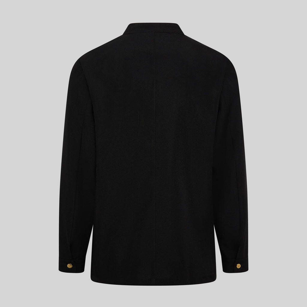 CHAQUETA HOMBRE MAO NEGRA BOTON DORADO - Gary's