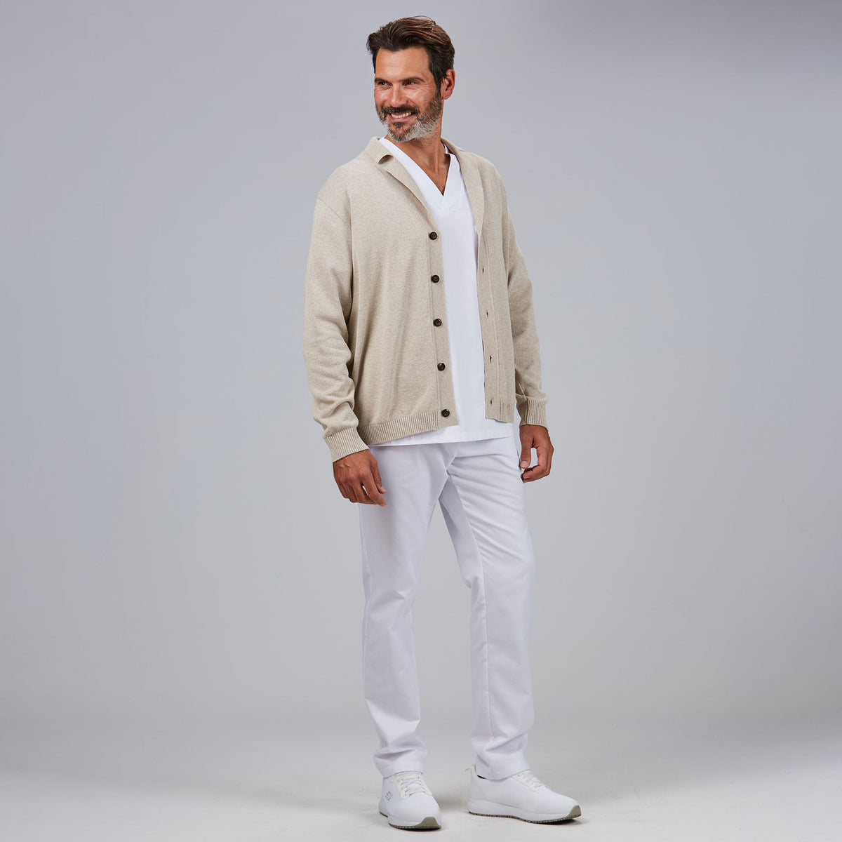 CARDIGAN CUELLO SOLAPA ABOTONADO HOMBRE