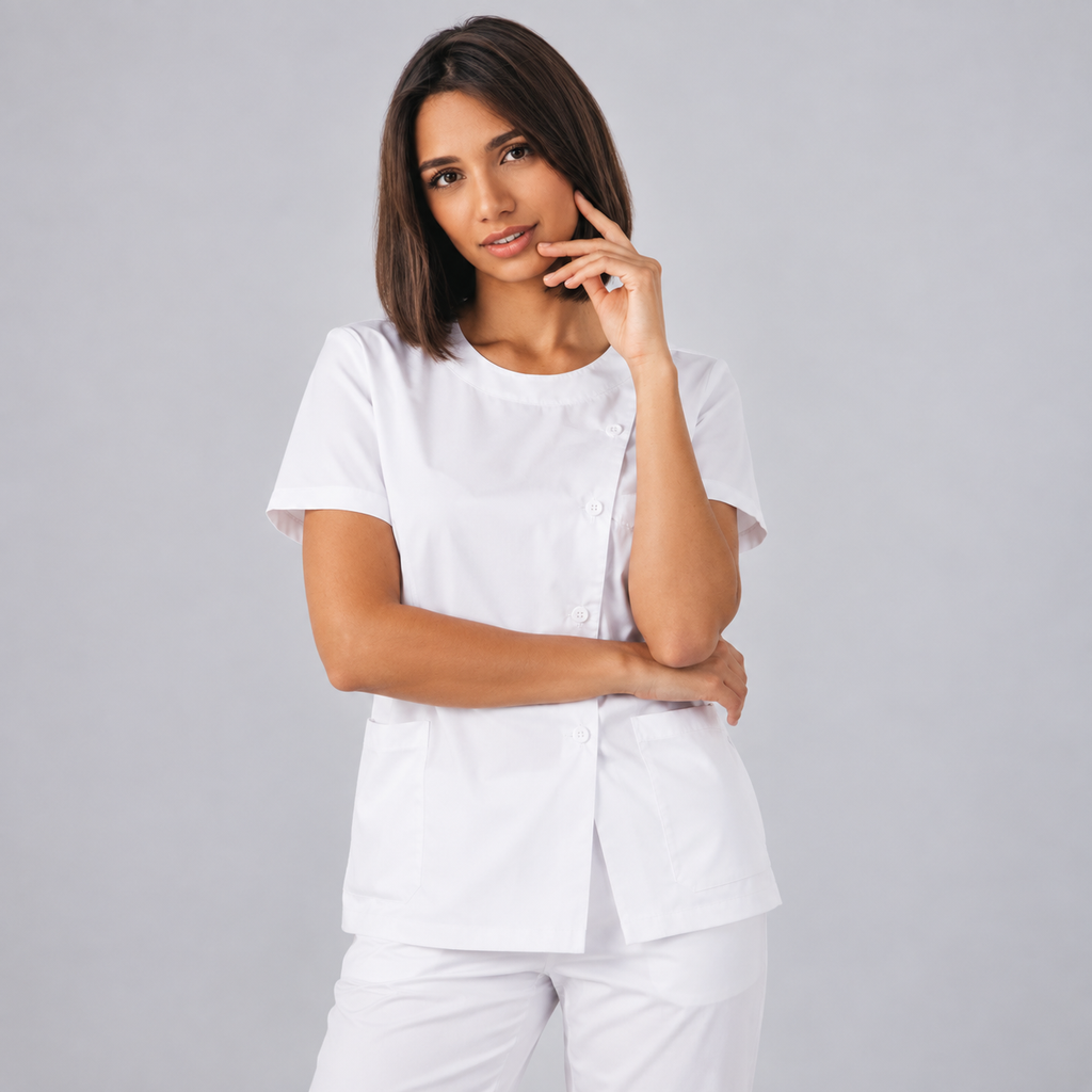 BLUSA MUJER C/REDONDO BOTONES COSTADO