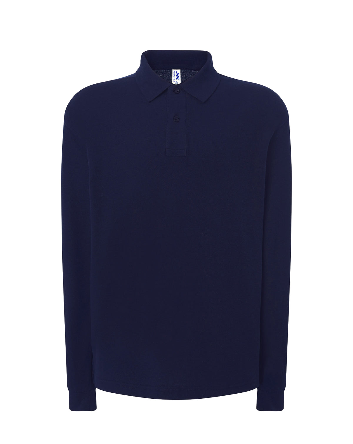 Polo Regular de manga larga en tallas grandes de hombre JHK