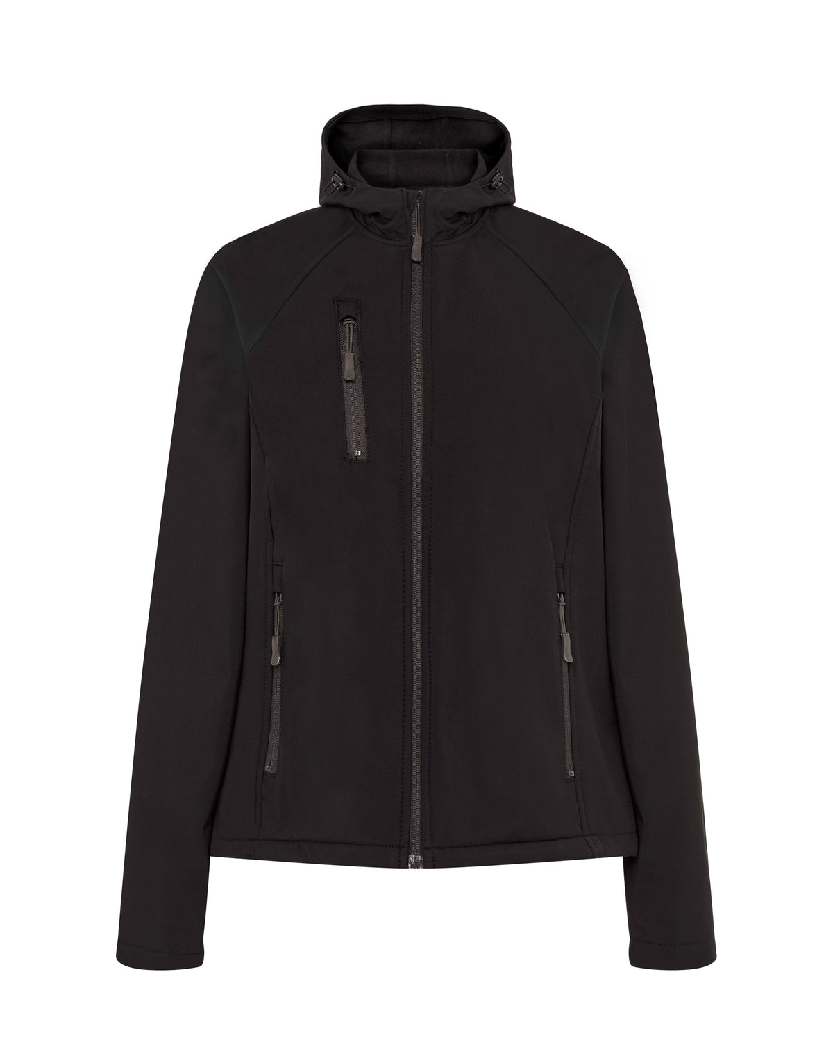 Chaqueta softshell con capucha de mujer JHK